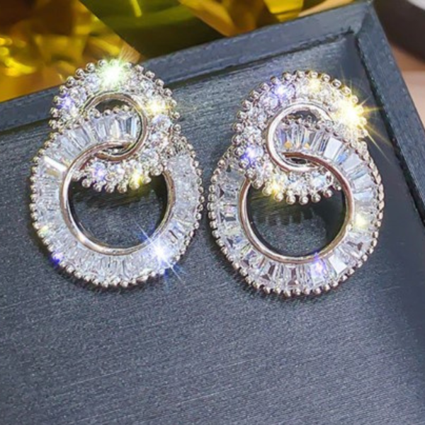 Women's Earrings Beautiful Rhinestone Earrings - Fashion Jewelry Zabardo