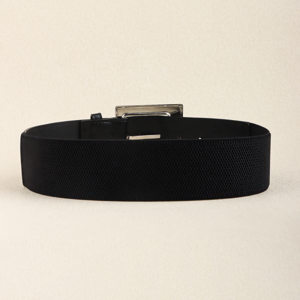 Women's Oversize Chrome Buckle Belt - Image 5