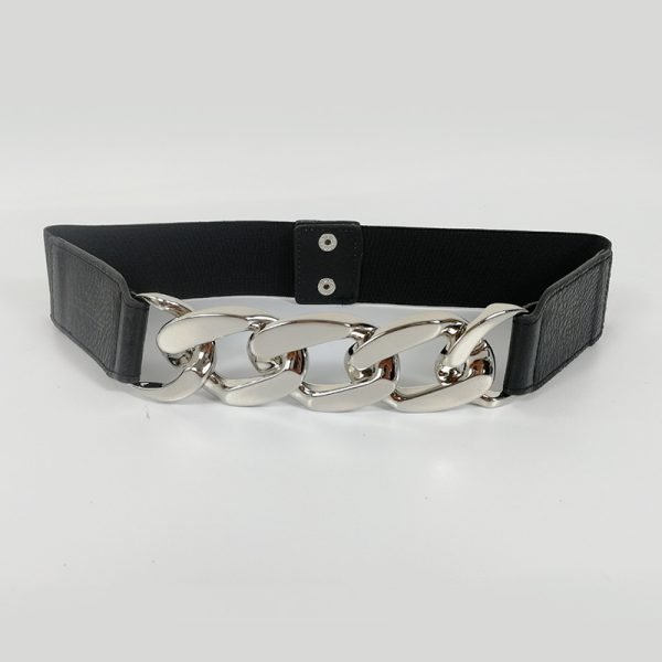 Women's Stretch Belt in Silver or Gold Chain - Image 3