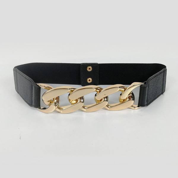 Women's Stretch Belt in Silver or Gold Chain - Image 2