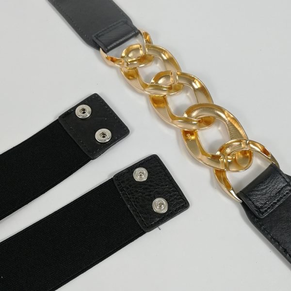 Women's Stretch Belt in Silver or Gold Chain - Image 5