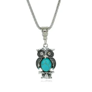 Owl Necklace Pendant - image - Zabardo.com