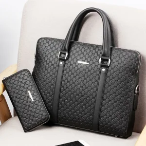 Women's Leather Briefcase - image -Zabardo.com