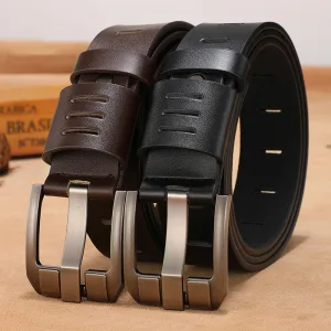 Men's Leather Belt - Image - Zabardo.com