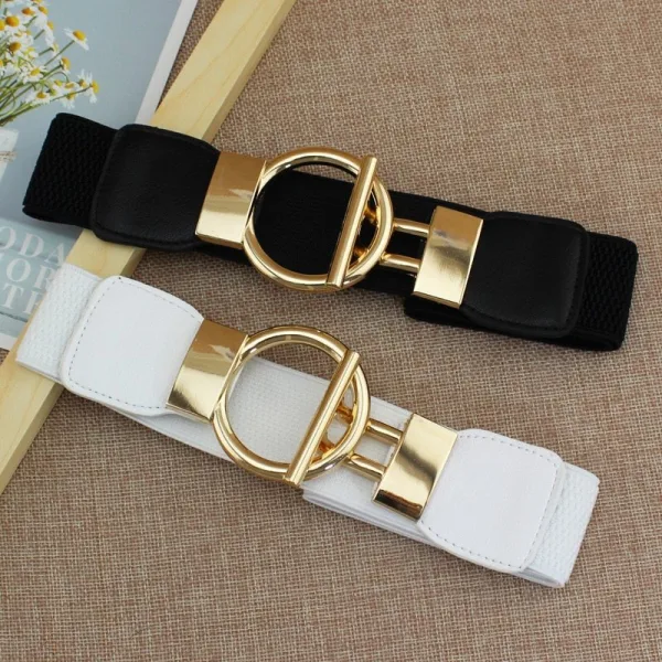 Women's Belt Gold O-Ring Toggle Buckle - Image 4